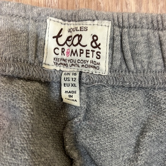 Joules Pants & Jumpsuits Joules Tea And Crumpets Joni Gray Drawstring Pajama Bottom Lounge
